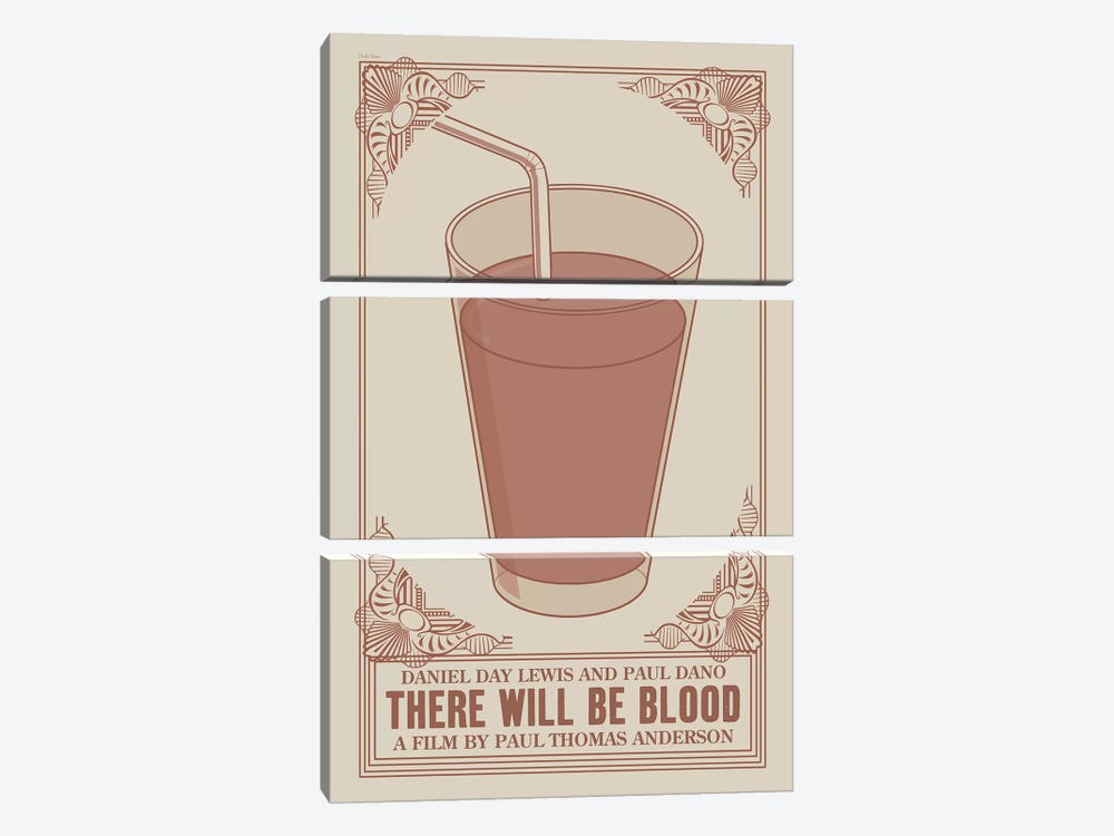There Will Be Blood by Claudia Varosio 3-piece Canvas Wall Art