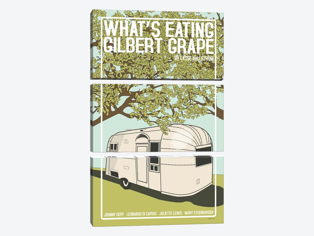 What's Eating Gilbert Grape by Claudia Varosio 3-piece Canvas Print