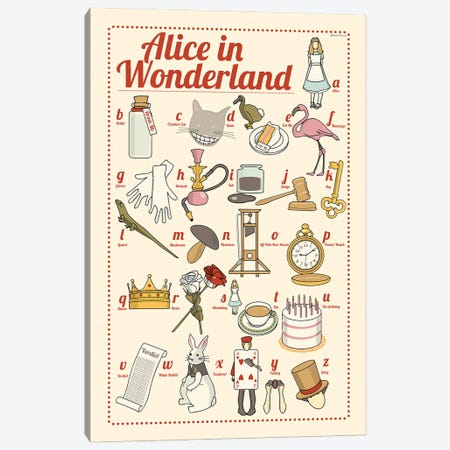 Alice In Wonderland Canvas Print #VSI123} by Claudia Varosio Canvas Art
