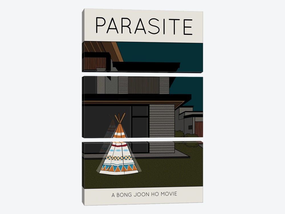 Parasite by Claudia Varosio 3-piece Canvas Art Print