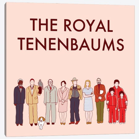 The Royal Tenenbaums Canvas Print #VSI131} by Claudia Varosio Canvas Print