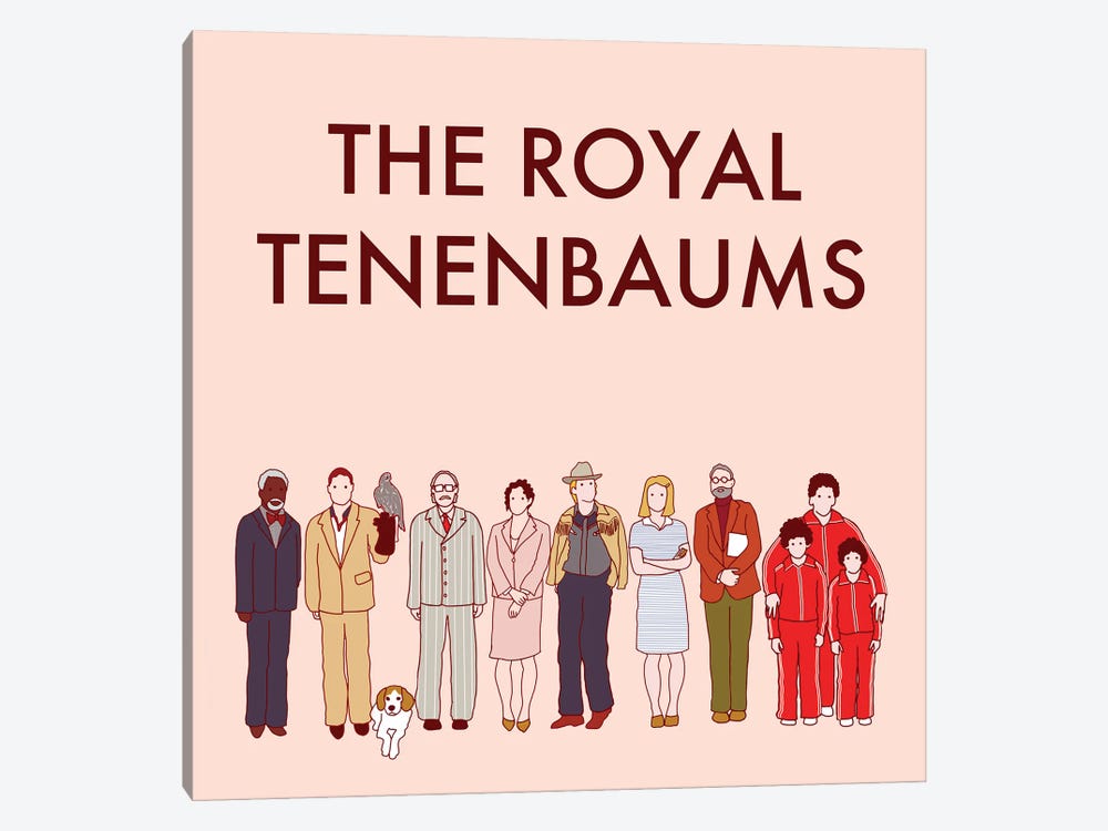 The Royal Tenenbaums by Claudia Varosio 1-piece Canvas Artwork