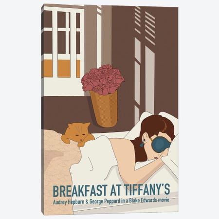 Breakfast At Tiffany's I Canvas Print #VSI16} by Claudia Varosio Art Print