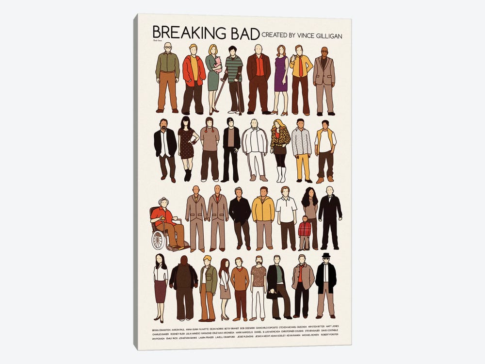 Breaking Bad by Claudia Varosio 1-piece Canvas Artwork