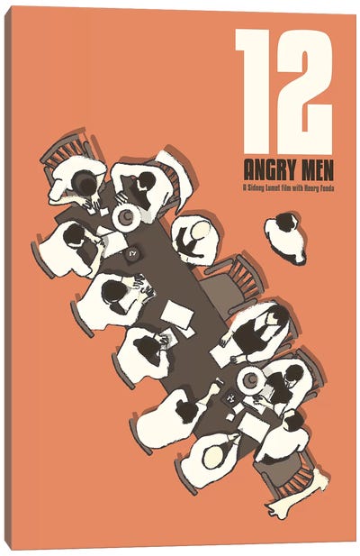 12 Angry Men Canvas Art Print - Claudia Varosio