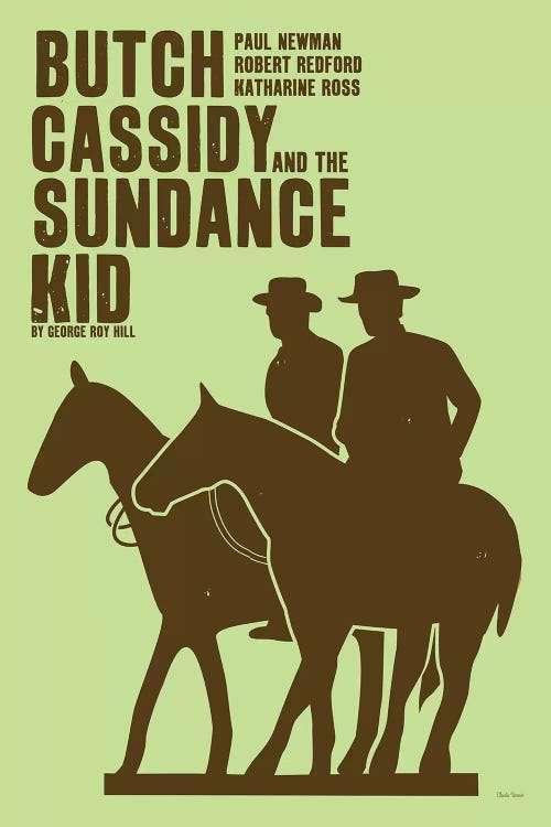 Butch Cassidy by Claudia Varosio wall art