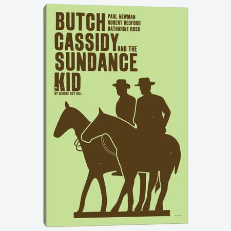 Butch Cassidy Canvas Print #VSI20} by Claudia Varosio Art Print