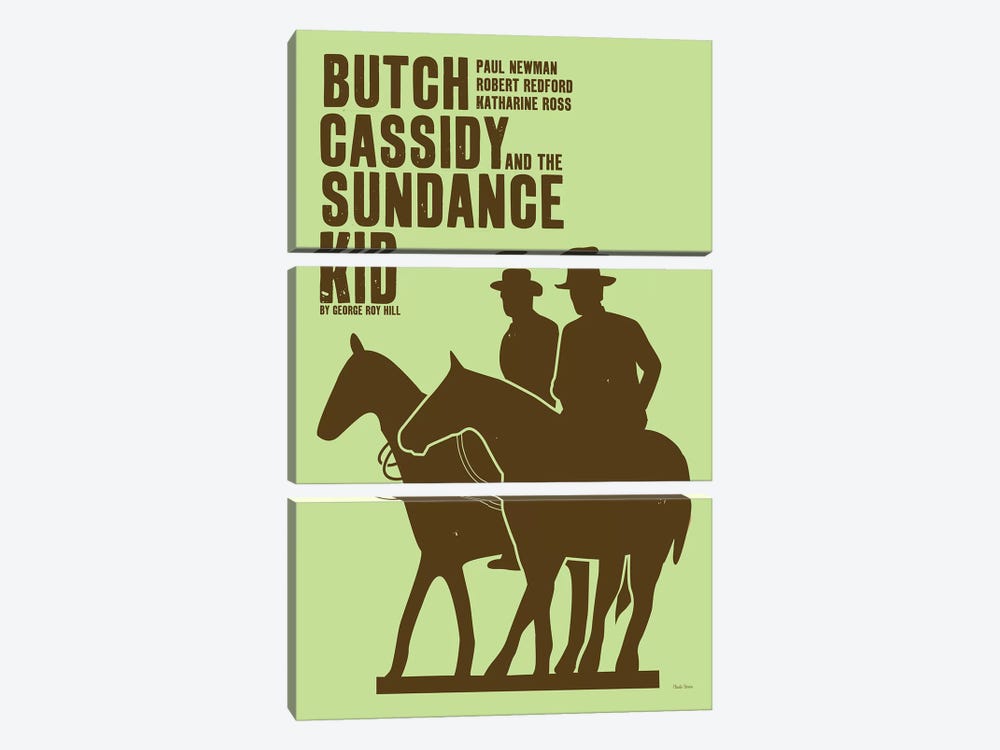 Butch Cassidy by Claudia Varosio 3-piece Art Print