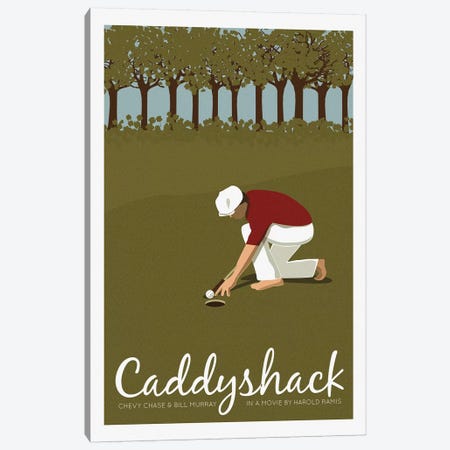 Caddyshack Canvas Print #VSI21} by Claudia Varosio Canvas Art Print