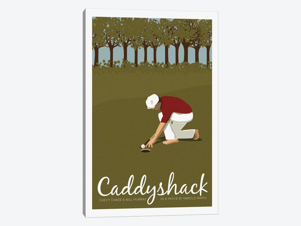 Caddyshack by Claudia Varosio 1-piece Canvas Artwork