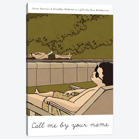 Call Me By Your Name Canvas Print #VSI22} by Claudia Varosio Canvas Print