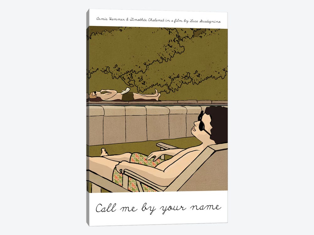 Call Me By Your Name by Claudia Varosio 1-piece Art Print
