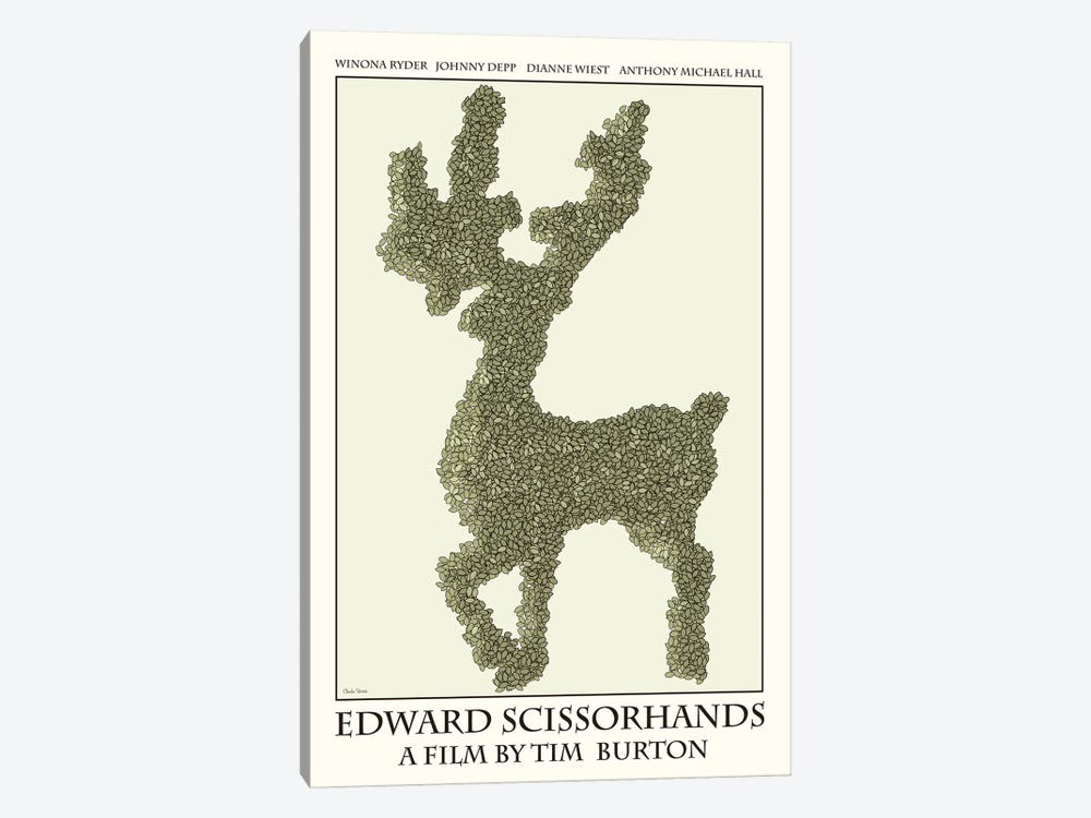 Edward Scissorhands by Claudia Varosio 1-piece Canvas Art