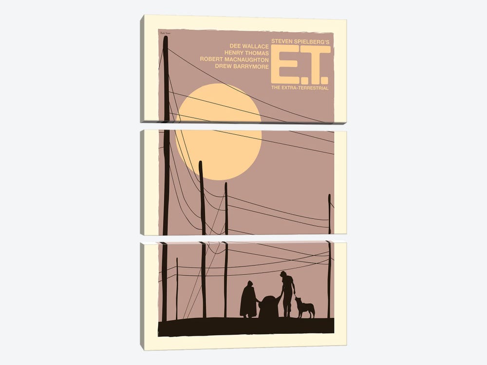E.T. by Claudia Varosio 3-piece Canvas Art Print
