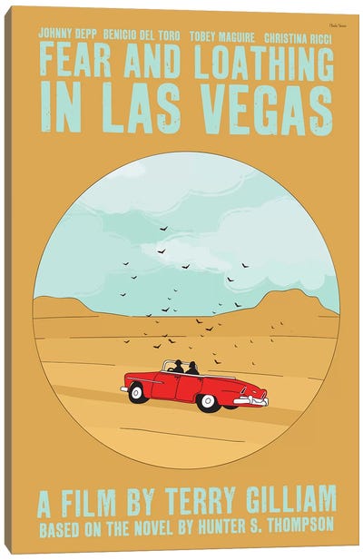 Fear And Loathing In Las Vegas Canvas Art Print - Minimalist Movie Posters
