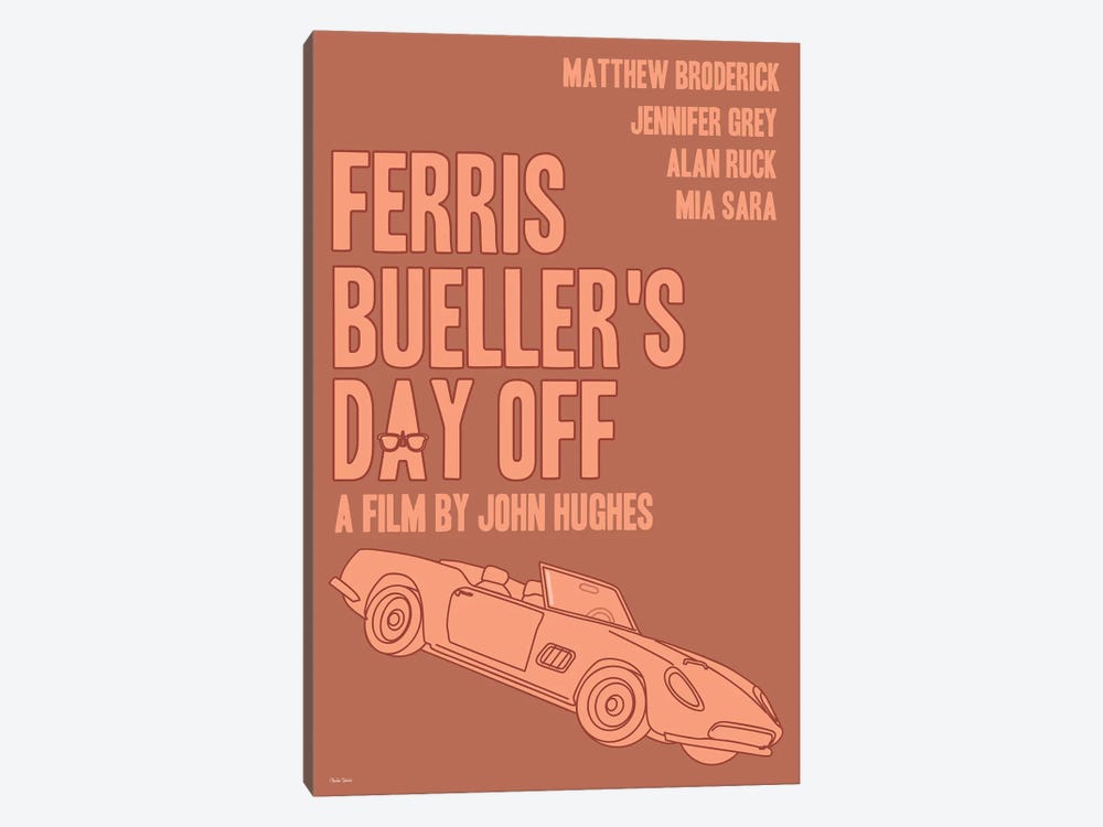 Ferris Bueller's Day Off by Claudia Varosio 1-piece Canvas Art