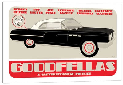 Goodfellas Canvas Art Print - Minimalist Movie Posters
