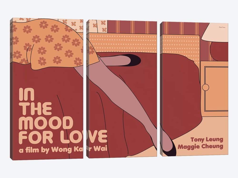 In The Mood For Love by Claudia Varosio 3-piece Canvas Art