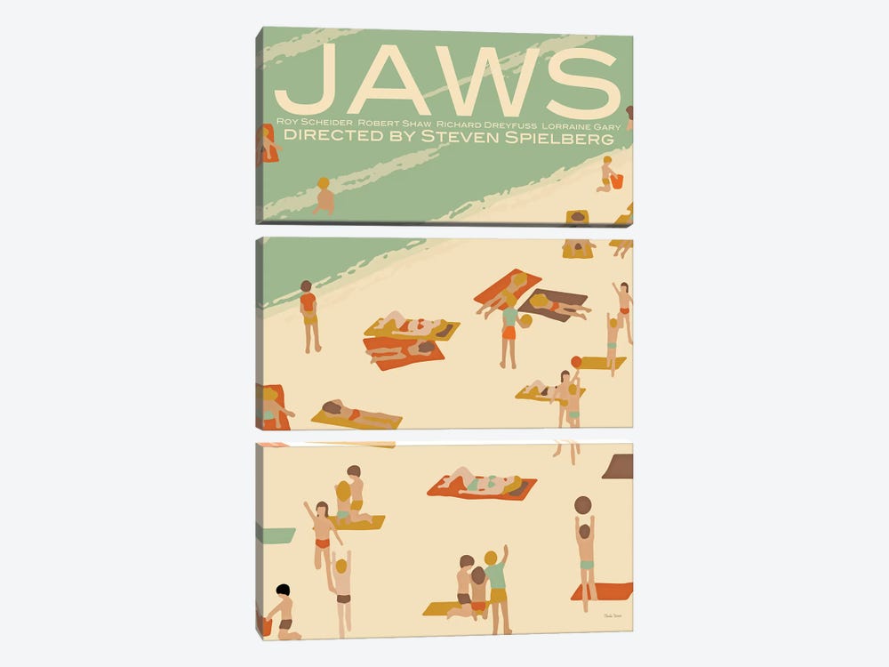 Jaws 3-piece Canvas Art Print