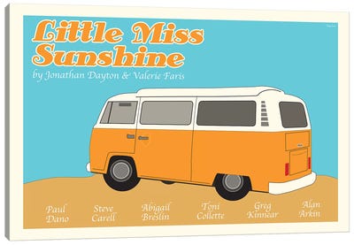 Little Miss Sunshine Canvas Art Print - Claudia Varosio