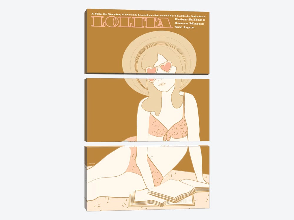 Lolita by Claudia Varosio 3-piece Canvas Art Print