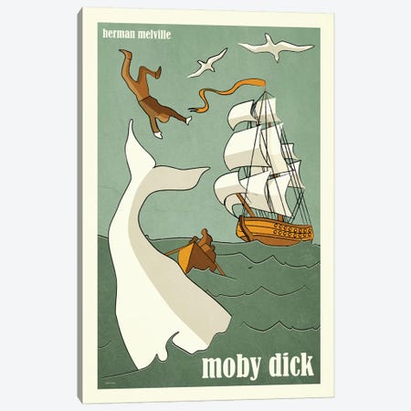 Moby Dick Canvas Print #VSI71} by Claudia Varosio Canvas Art