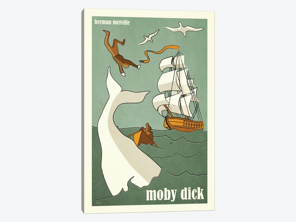 Moby Dick by Claudia Varosio 1-piece Canvas Art Print