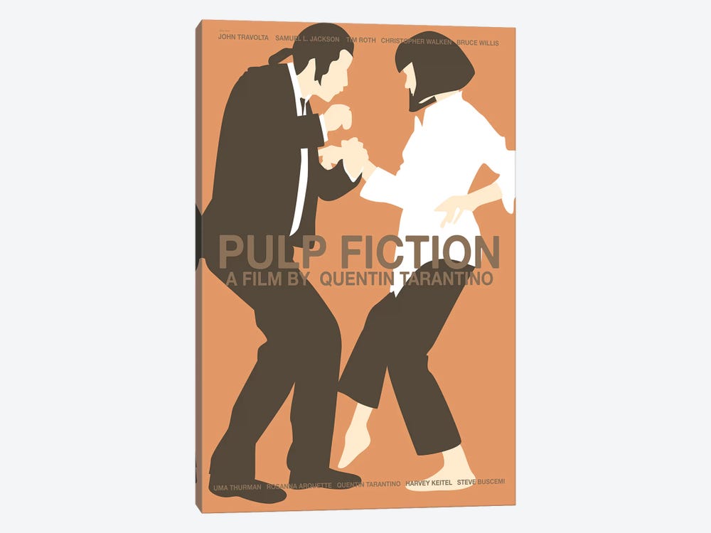 Pulp Fiction -Red by Claudia Varosio 1-piece Canvas Art