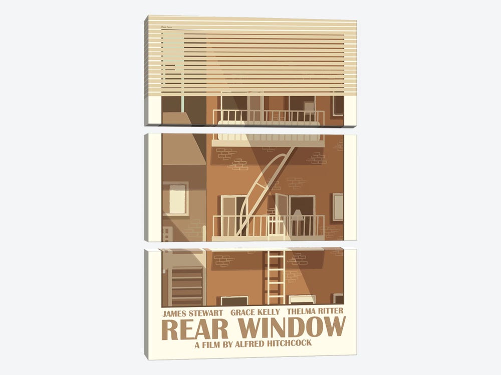 Rear Window by Claudia Varosio 3-piece Canvas Art
