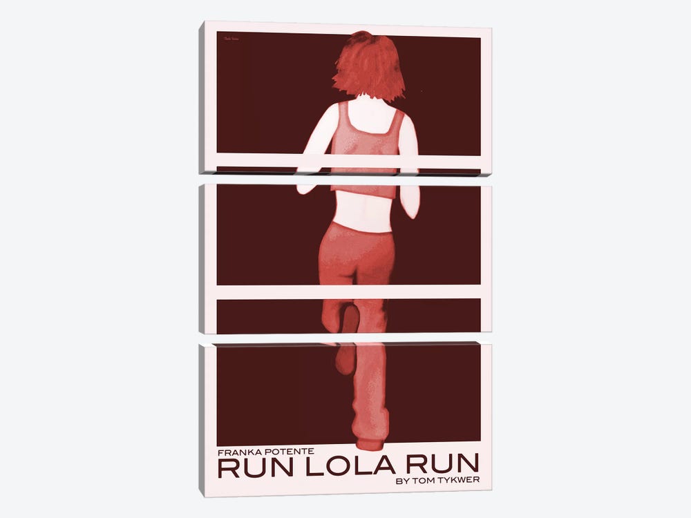 Run Lola Run by Claudia Varosio 3-piece Art Print