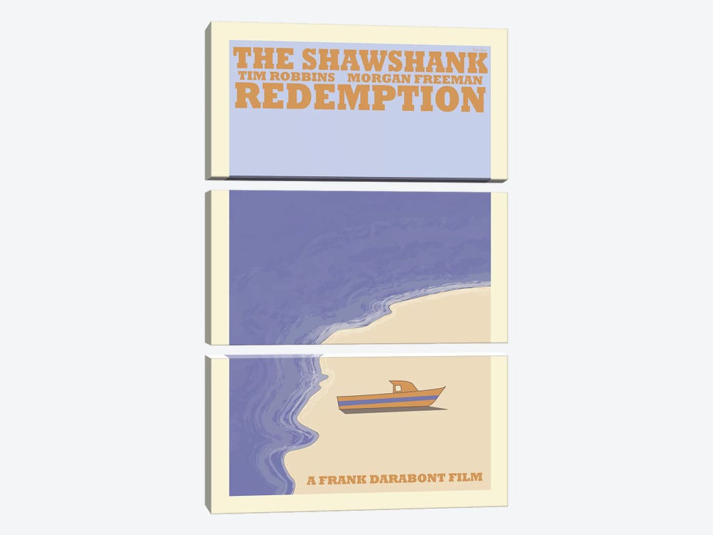 Shawshank Redemption by Claudia Varosio 3-piece Canvas Art