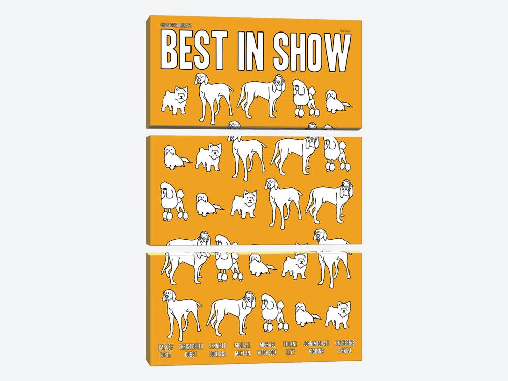 Best In Show by Claudia Varosio 3-piece Canvas Wall Art