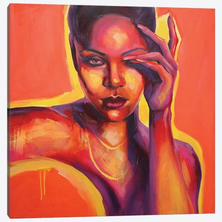 Rihanna Canvas Print #VSK14} by Valentina Shatokhina Canvas Print
