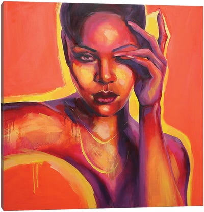 Rihanna Canvas Art Print - Valentina Shatokhina