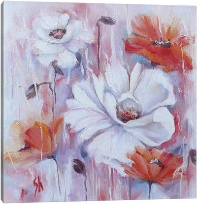 Flowers Canvas Art Print - Valentina Shatokhina