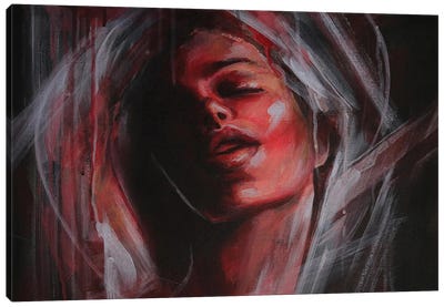 Mystic Girl Canvas Art Print - Valentina Shatokhina