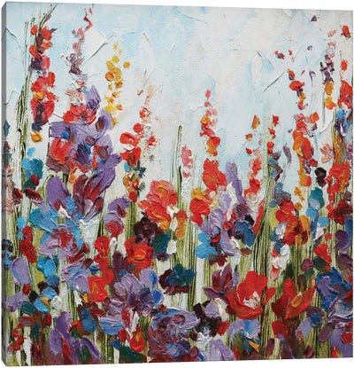 Bright Flowers Canvas Art Print - Valentina Shatokhina