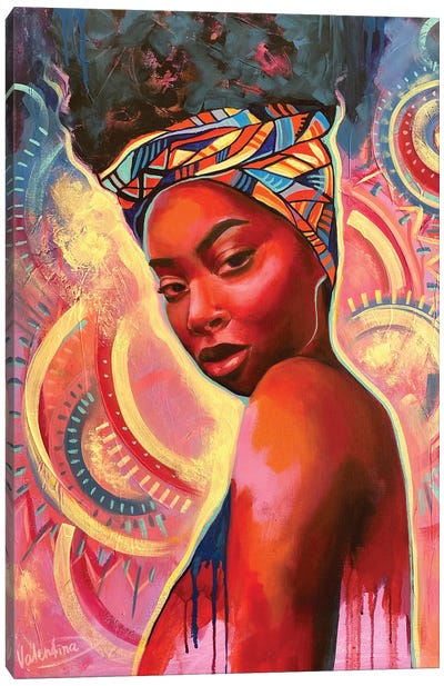 African Queen III Canvas Art Print - Valentina Shatokhina