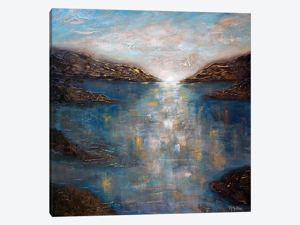 Sapphire Waters by Vanessa Sharp Multon 1-piece Canvas Art Print