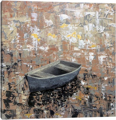 The Bliss Of Solitude Canvas Art Print - Rowboat Art