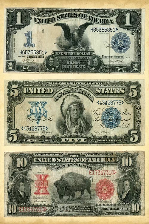 Antique Currency VI by Vision Studio wall art