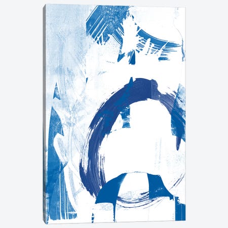 Blue Scribbles IV Canvas Print #VSN142} by Vision Studio Canvas Print