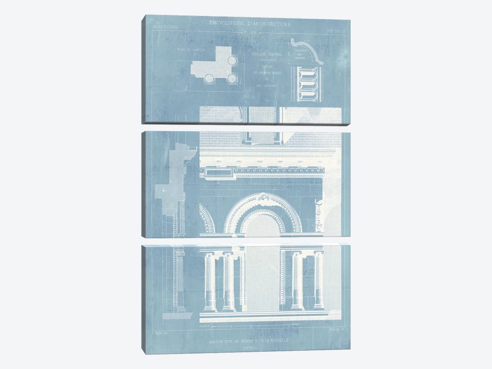 Details of French Architecture I by Vision Studio 3-piece Canvas Print