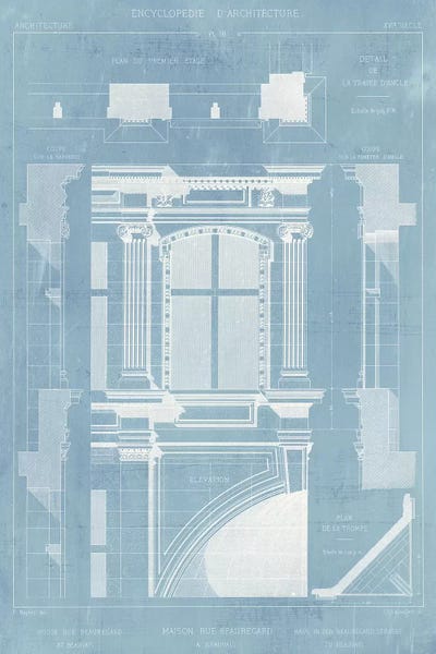 Details of French Architecture II by Vision Studio metal wall art