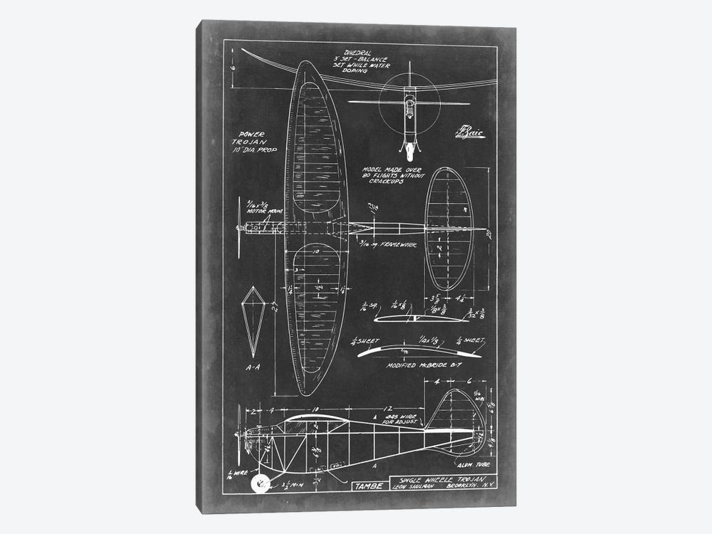 Aeronautic Blueprint I by Vision Studio 1-piece Art Print