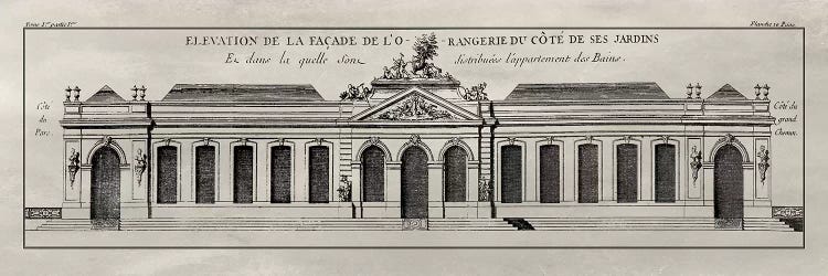 Elevation de la Facade I by Vision Studio wall art