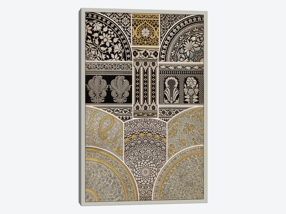 Ornament In Gold & Silver I by Vision Studio 1-piece Canvas Art Print