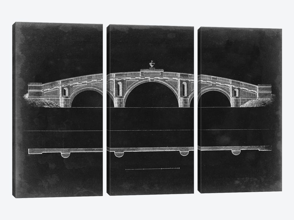Bridge Schematic IV 3-piece Canvas Art Print