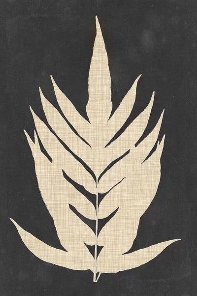 Linen Fern II by Vision Studio framed canvas print