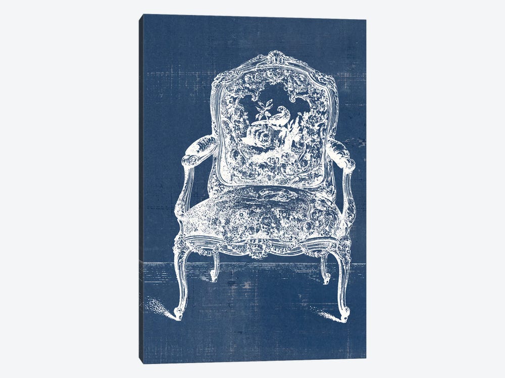 Antique Chair Blueprint V by Vision Studio 1-piece Canvas Art